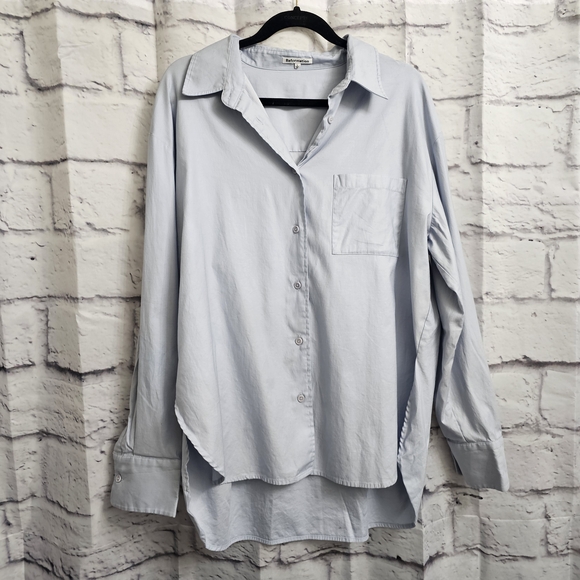 Reformation Tops - Reformation Light Blue Button Down Shirt Size L